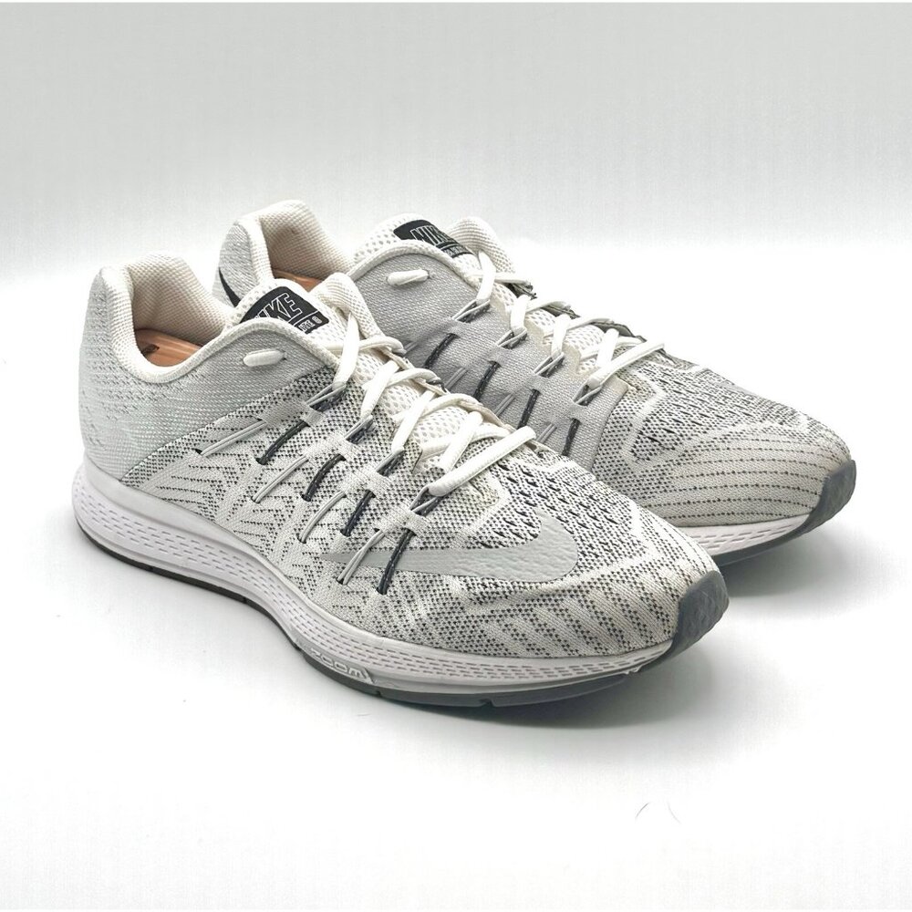 Nike Zoom Elite 8 Men's Size 11 Running Shoe White/Gray/Black 748588-100